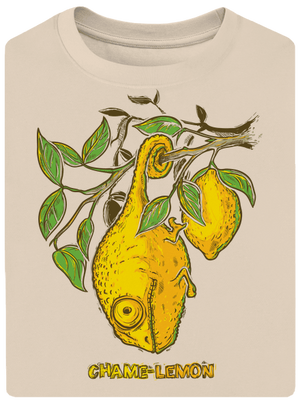 Citrón unisex tričko oversized Almond