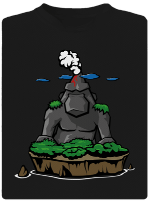 Ostrov Skalnatá Gorila detské športové tričko Black