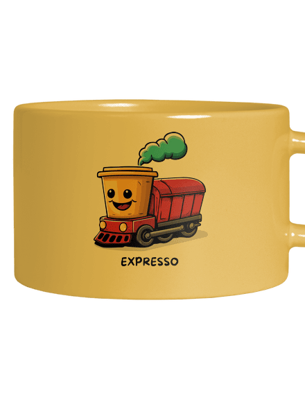 Expresso hrnček makronka Yellow Macaron