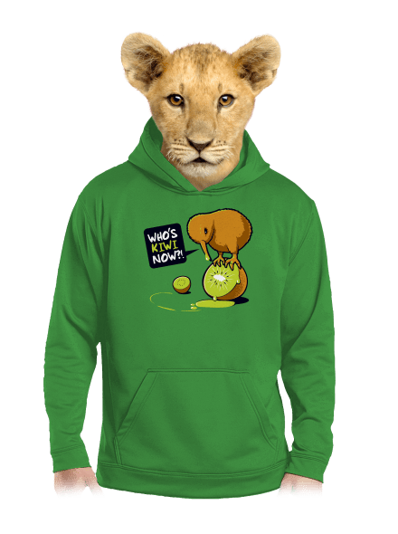 Kiwi detská mikina klokanka Kelly Green AWD