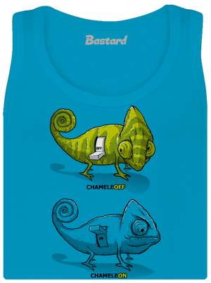 Zapnuté vypnuté dámske tielko klasické Blue Atol