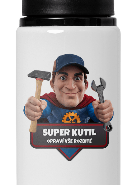 Super otec flaša na vodu White