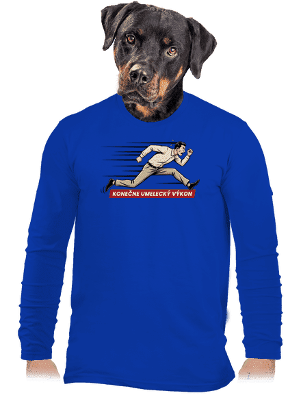 Umelecký výkon pánske dlhý rukáv Royal Blue