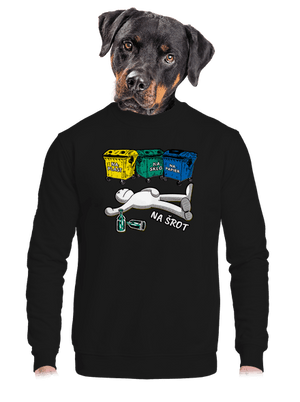 unisex mikina bez kapucne