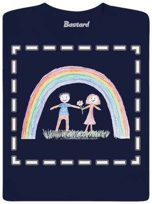 Detské kresby - Nahraj vlastnú pánske tričko Navy