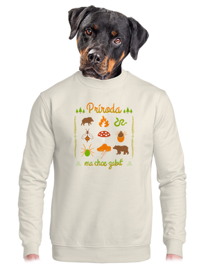 unisex mikina bez kapucne