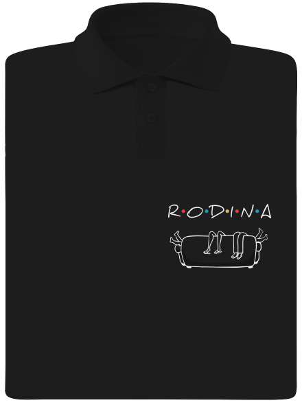Rodina pánska polokošeľa Black
