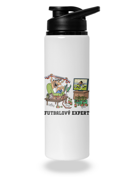 Futbalový expert flaša na vodu White