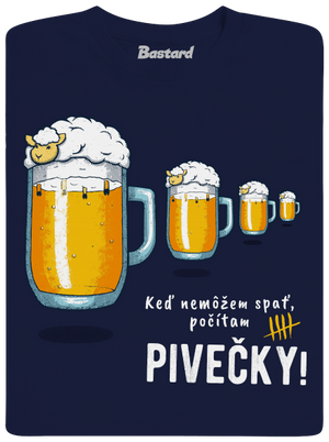 Pivečka pánske tričko Navy