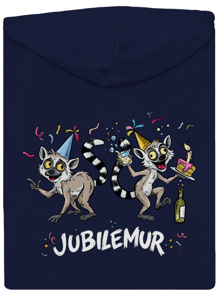 Jubilemur pánska mikina na zips Navy
