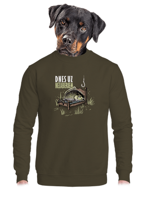 Dnes už nezaberiem unisex mikina bez kapucne Urban Khaki