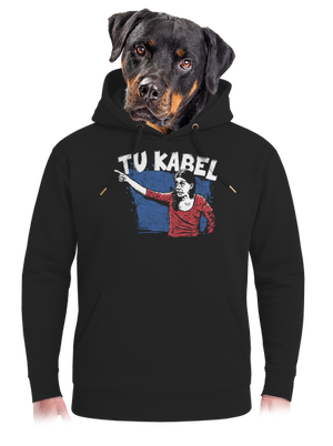 Tukabel unisex mikina premium Dark Black