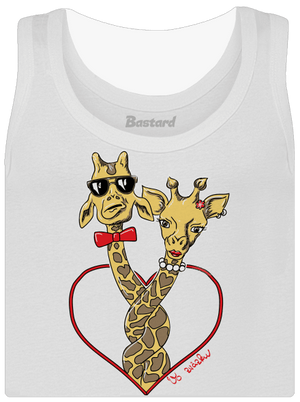 Žirafy vo zväzku dámske tielko klasické White