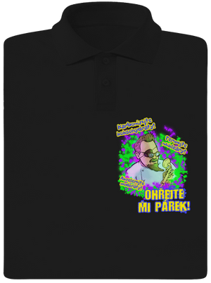 Ohřejte mi párek pánska polokošeľa Black