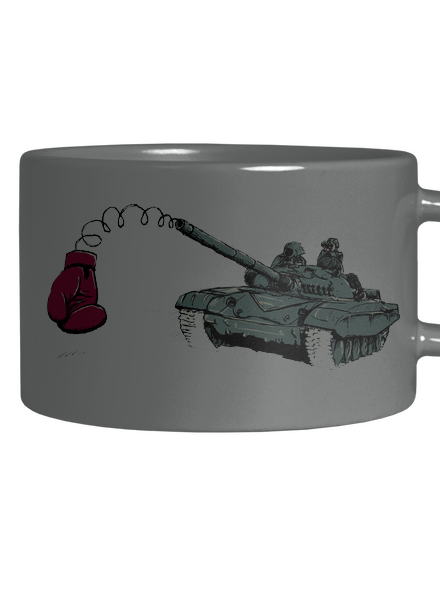 Tank hrnček makronka Grey Macaron