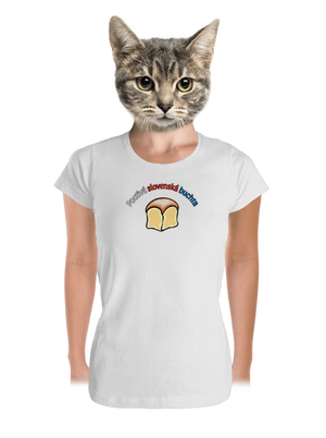 Poctivá buchta a klobása dámske tričko prémium White