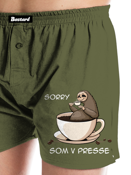 V presse pánske trenky Khaki