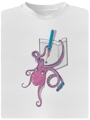 Jednoducho miluje atrament pánske športové tričko White