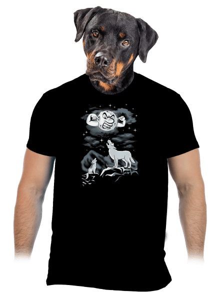 Vlčia ária pánske tričko Black