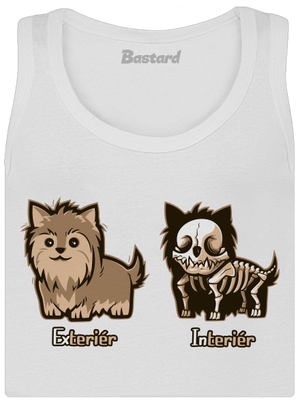 Teriér dámske tielko klasické White