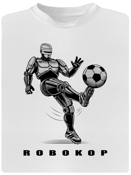 Robokop detské športové tričko White
