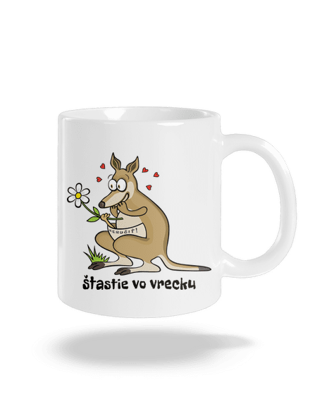 Šťastie vo vrecku klasický hrnček White