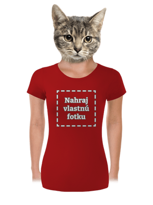 Vlastná potlač dámske tričko prémium Red Mal