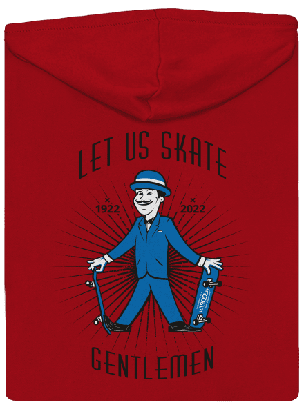 Let us skate pánska mikina na zips Red