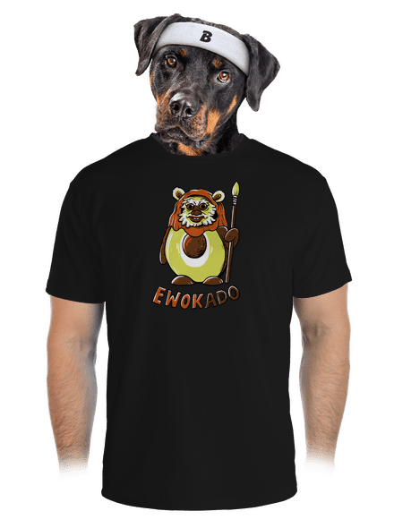 Ewokado pánske športové tričko Black