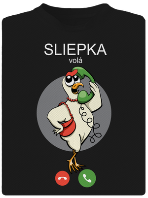 Sliepka volá pánske športové tričko Black