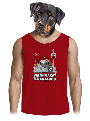 Valím na chalupu pánske tielko Red