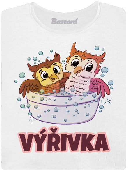 Výřivka dámske tričko s lemom White