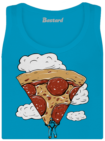 Pizzašutista dámske tielko klasické Blue Atol