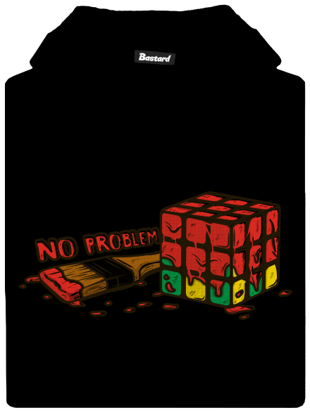 No problem detská mikina klokanka Black