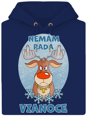 Nemám rád Vianoce unisex mikina premium Navy