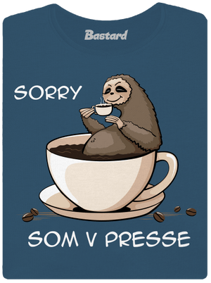 V presse dámske tričko prémium Petrol Blue