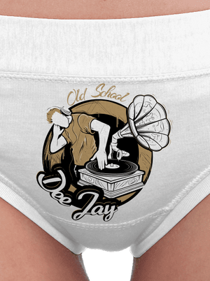 Old school DJ dámske nohavičky White