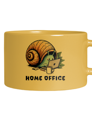 Slimákov home office hrnček makronka Yellow Macaron