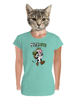 Tur na cestách dámske tričko prémium Mint Mal