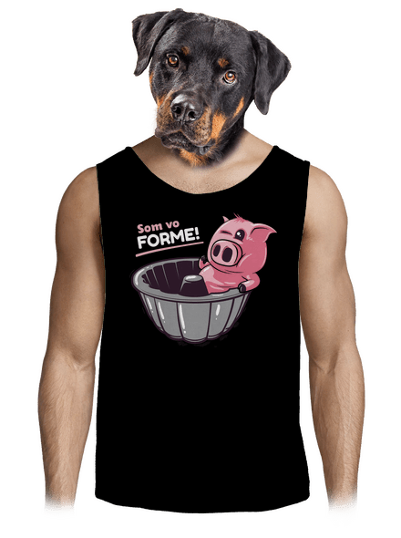 Vo forme pánske tielko Black