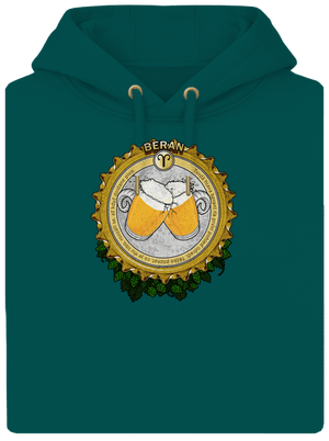 Pivný horoskop: Baran unisex mikina premium Emerald Green
