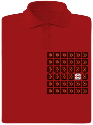 Pexeso pánska polokošeľa Red Mal