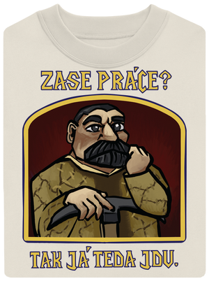 Zase práce? unisex mikina bez kapucne Off White
