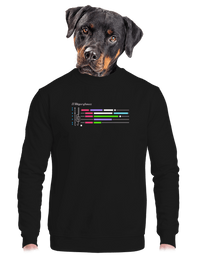 unisex mikina bez kapucne