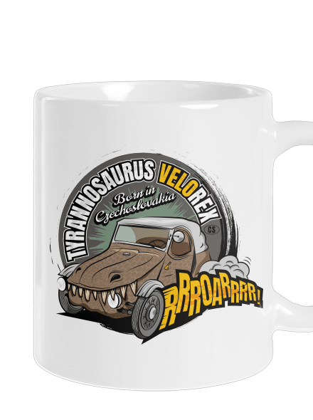 Tyrannosaurus Velorex klasický hrnček White