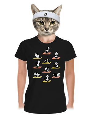 Pandia jóga dámske športové tričko Black