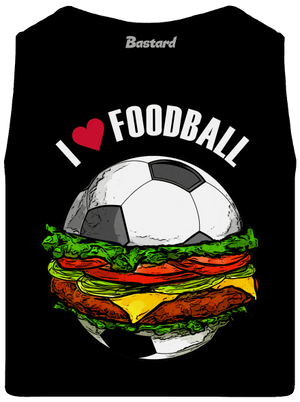 Foodball pánske tielko Black
