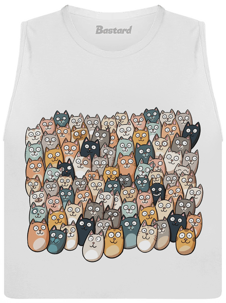 Nájdi čerta dámske tielko voľné White