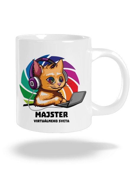 Majster virtuálneho sveta veľký hrnček White