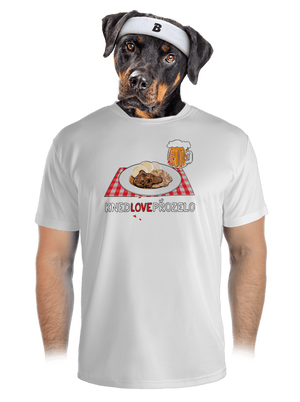 Knedlo vepřo zelo pánske športové tričko White